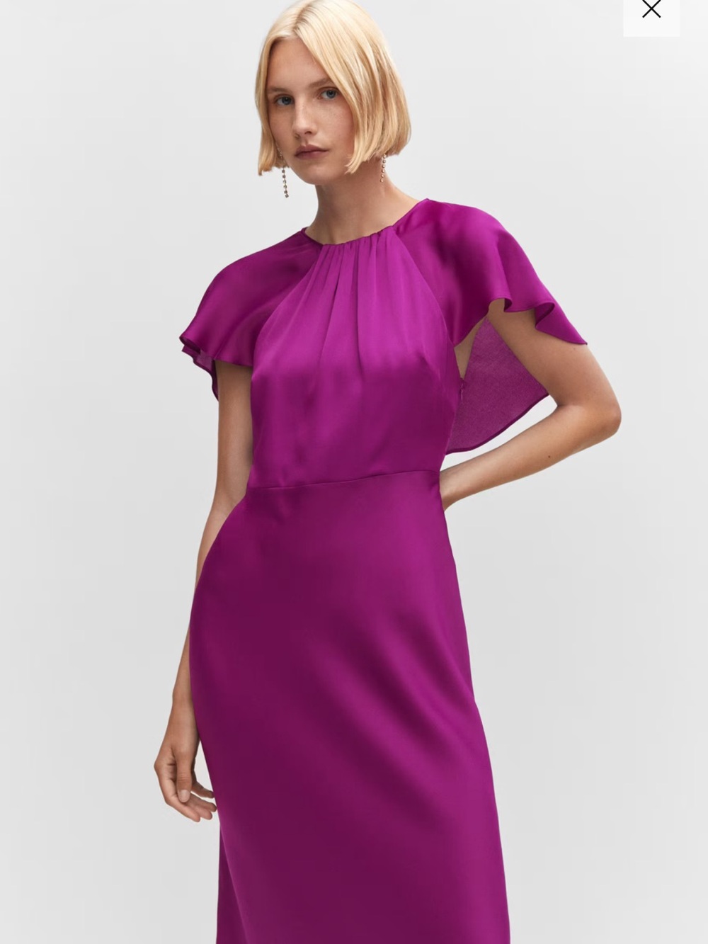 Mango Fuchsia Maxi Dress
